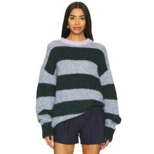 Free People $298 Alpaca Striped Oversized Paris Sweater Size Medium NWT